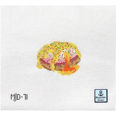 Morgan Julia Designs Eggs Benedict Needlepoint Canvas