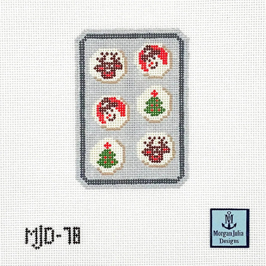 Morgan Julia Christmas Slice and Bake Cookies Needlepoint Canvas