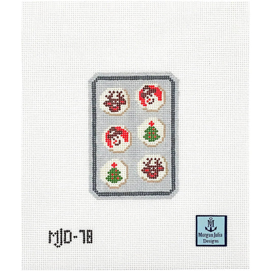 Morgan Julia Christmas Slice and Bake Cookies Needlepoint Canvas