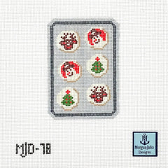 Morgan Julia Christmas Slice and Bake Cookies Needlepoint Canvas