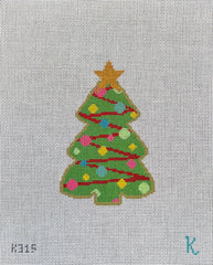 Ndlpt Designs Gingerbread Tree Needlepoint Canvas