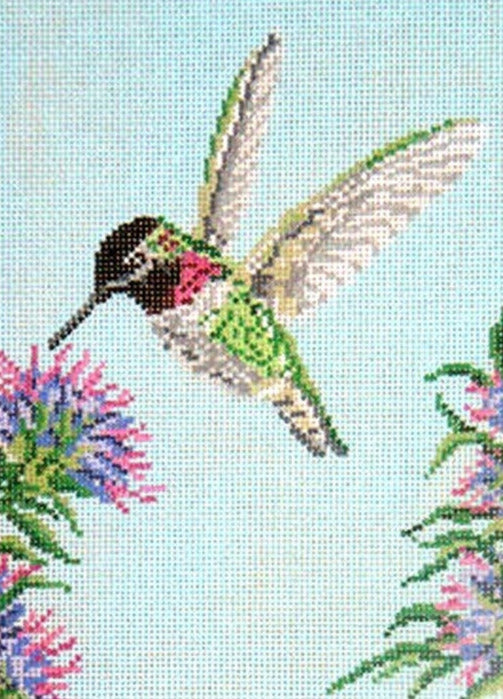 Needle Crossings Anna's Hummingbird Needlepoint Canvas - 13M