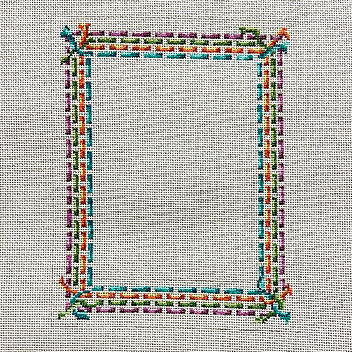 Needle Crossings Ribbon Frame Needlepoint Canvas