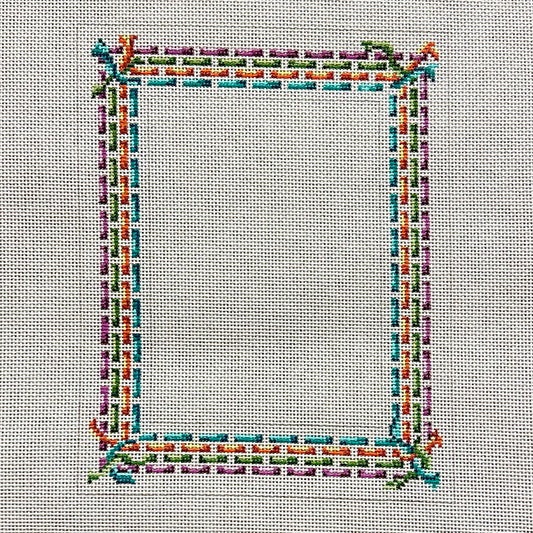 Needle Crossings Ribbon Frame Needlepoint Canvas