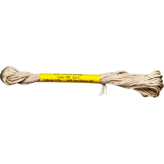 Needlepoint Inc Silk - 706 Soft Cream Range