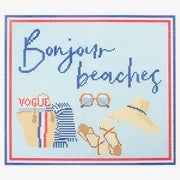 Needlepoint To Go Bonjour Beaches Needlepoint Canvas