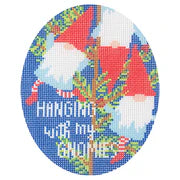 Needlepoint To Go Hanging with my Gnomies Needlepoint Canvas