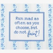 Needlepoint To Go Jane Austen - Run Mad Needlepoint Canvas