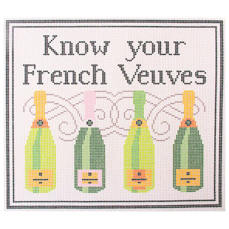 Needlepoint To Go Know Your French Veuves Needlepoint Canvas