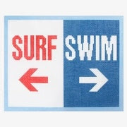 Needlepoint To Go Swim Surf on 18 Needlepoint Canvas