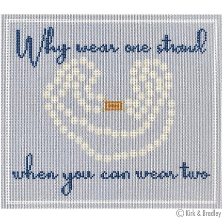 Needlepoint To Go Why Wear One Strand When You Can Wear Two Needlepoint Canvas