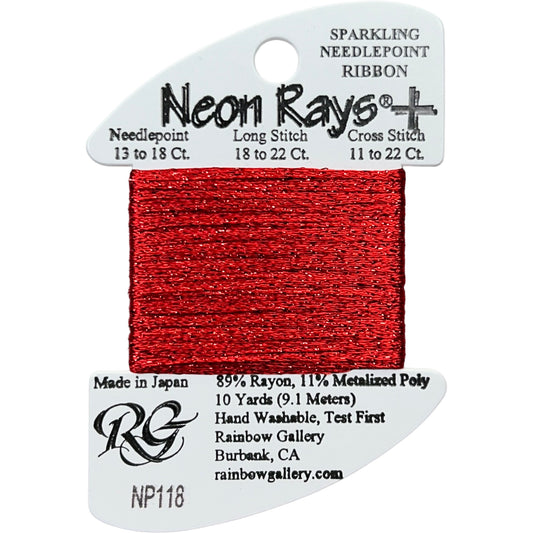 Rainbow Gallery Neon Rays Plus - 118 Christmas Red
