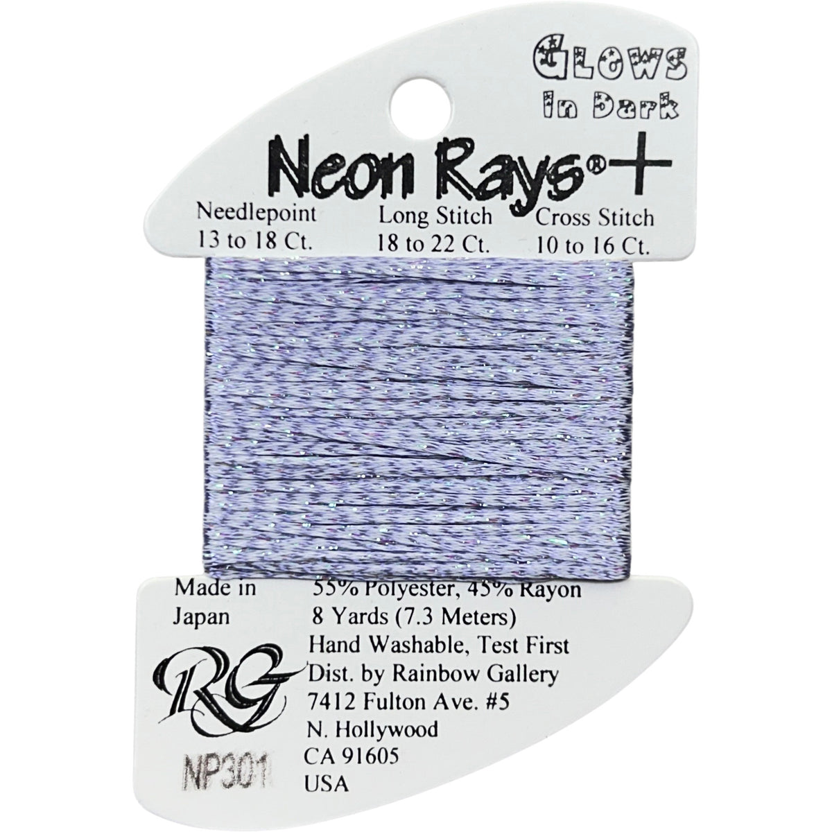 Rainbow Gallery Neon Rays Plus - 301 Violet Glow in Dark