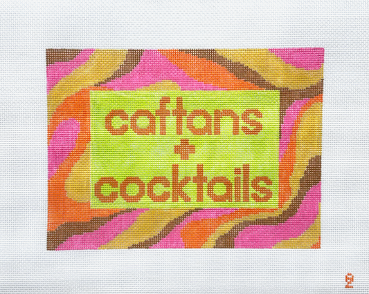 Oz Needle and Thread Caftans + Cocktails Needlepoint Canvas