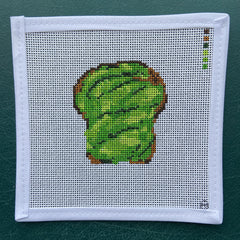 Oz Needle and Thread Avocado Toast Needlepoint Canvas