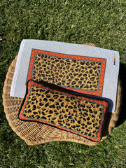 Oz Needle and Thread Leopard Lumbar Pillow Needlepoint Canvas