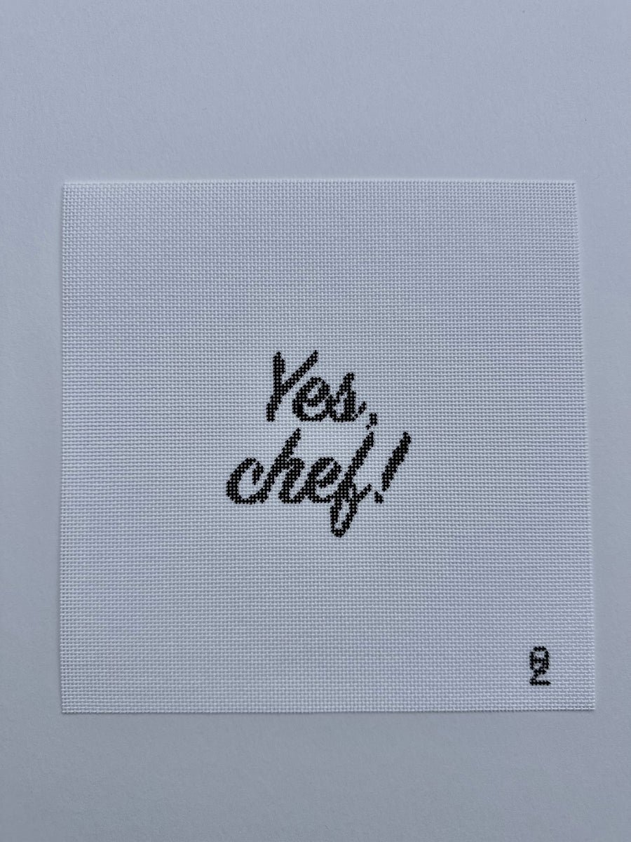 Oz Needle and Thread Yes, Chef! Needlepoint Canvas