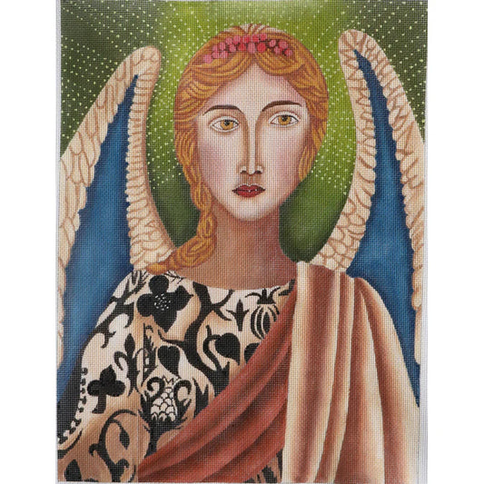PLD Designs Catherine Nolin Blue Winged Angel Needlepoint Canvas