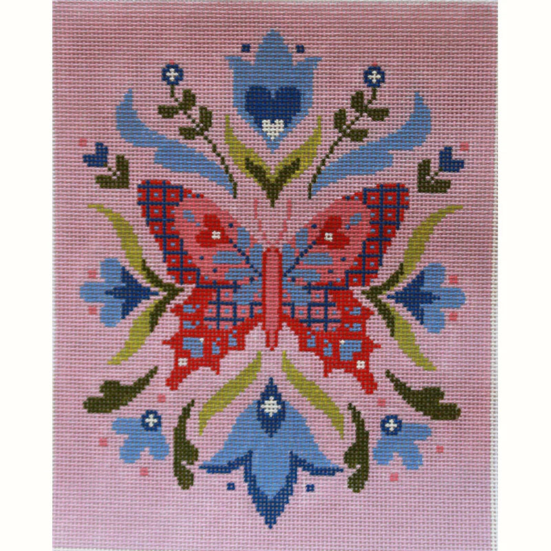 PLD Designs Abigail Cecile Annette Butterfly Needlepoint Canvas