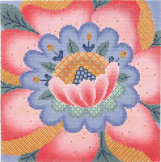 PLD Designs Abigail Cecile Bloom Needlepoint Canvas