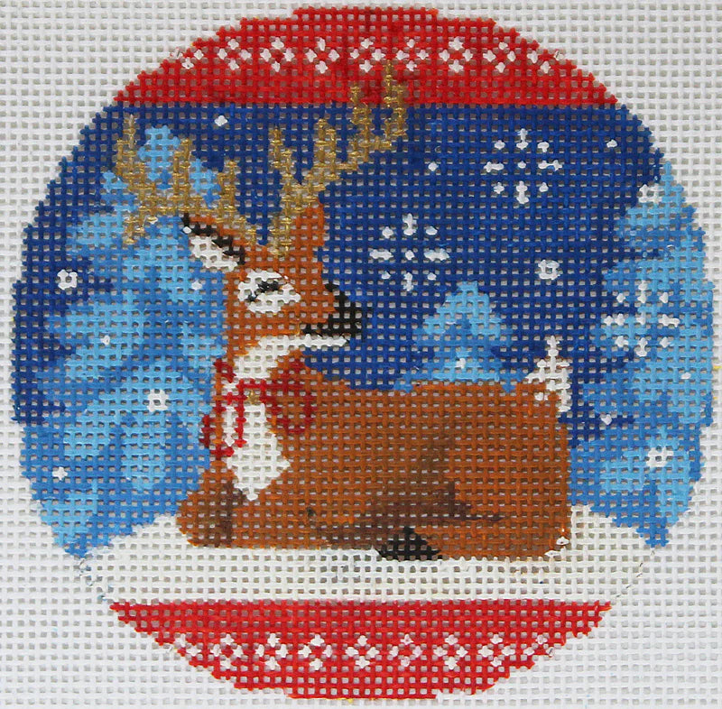 PLD Designs Abigail Cecile Woodland Deer Needlepoint Canvas