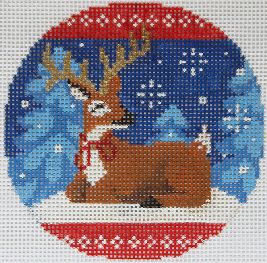 PLD Designs Abigail Cecile Woodland Deer Needlepoint Canvas