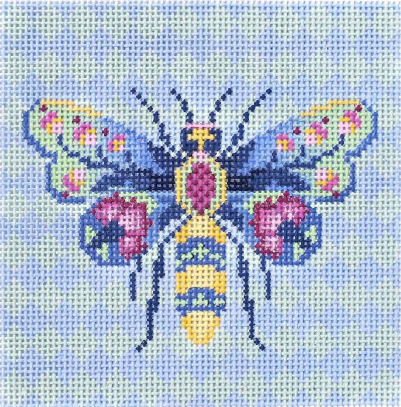 PLD Designs Abigail Cecile Garden Bee Needlepoint Canvas