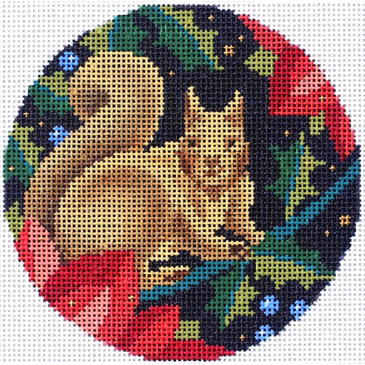 PLD Designs Abigail Cecile Woodland Squirrel Needlepoint Canvas