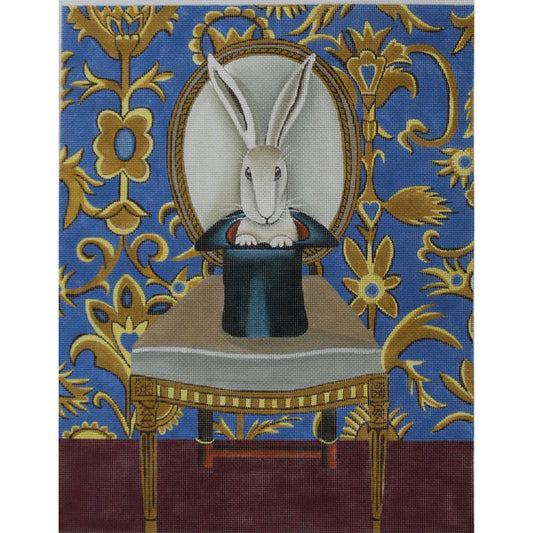 PLD Designs Catherine Nolin White Rabbit Needlepoint Canvas