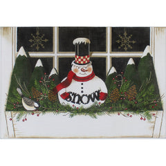 PLD Designs Dianna Swartz Winter Window Box Needlepoint Canvas