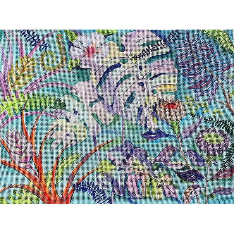 PLD Designs Ellen Negley Beachside Blooms Needlepoint Canvas