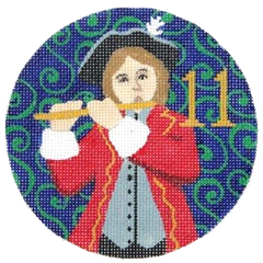 PLD Designs Florence 12 Days of Christmas 11 Pipers Needlepoint Canvas