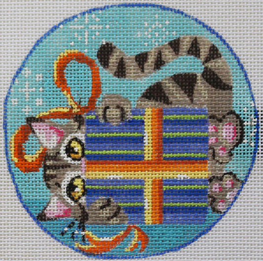 PLD Designs KaMaLa by Lanza Ornaments for Pets: Goofy Kitten Needlepoint Canvas