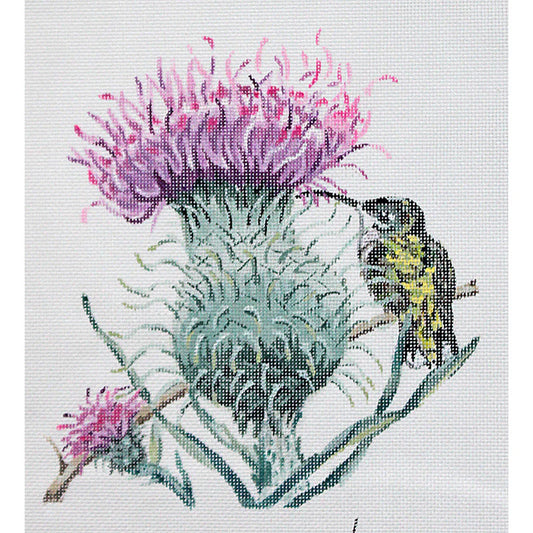 PLD Designs KaMaLa by Lanza Thistle with Hummingbird Needlepoint Canvas