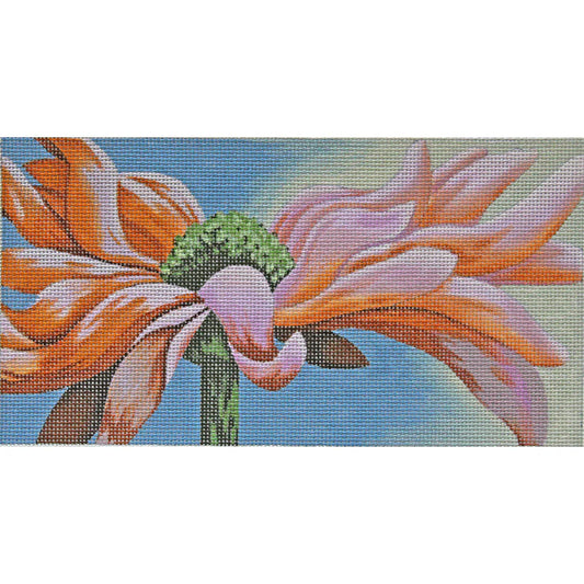 PLD Designs Karen Dukes Peachy Gerber Daisies Needlepoint Canvas