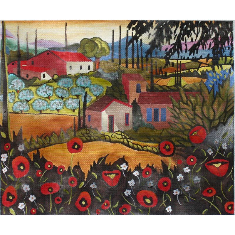 PLD Designs Louise Marion Dreaming Of Tuscany Needlepoint Canvas