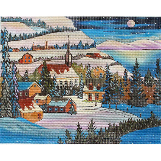 PLD Designs Louise Marion Full Moon Needlepoint Canvas