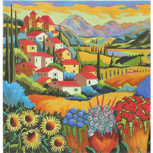 PLD Designs Louise Marion Perched High Needlepoint Canvas