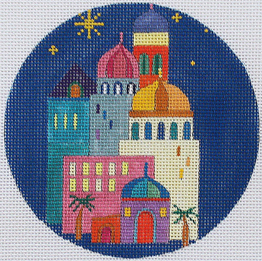 PLD Designs Melanie Mikecz Bethlehem Ornament Needlepoint Canvas