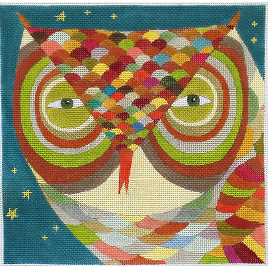 PLD Designs Melanie Mikecz Owl Needlepoint Canvas