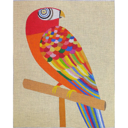 PLD Designs Melanie Mikecz Parrot Needlepoint Canvas