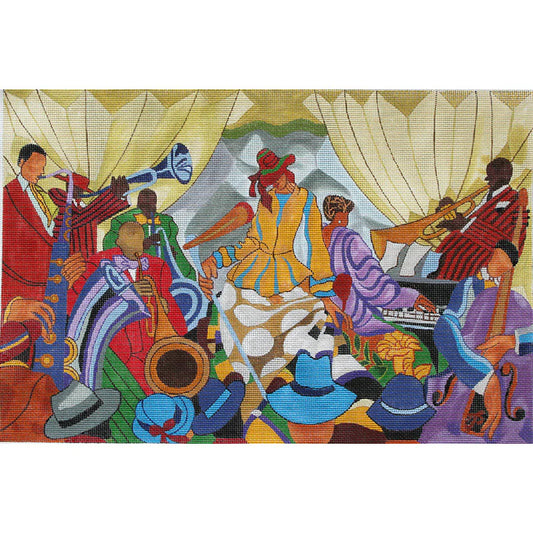 PLD Designs Prince Duncan Williams Jazz Band Needlepoint Canvas