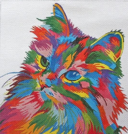 PLD Designs Prince Duncan Williams Kitty Cat Needlepoint Canvas