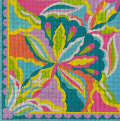 PLD Designs Sally Corey Arabesque Wildflower Needlepoint Canvas
