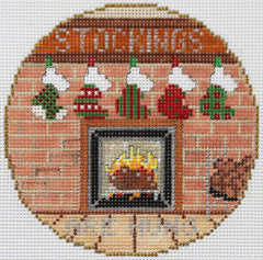 PLD Designs Sandy Utain Stockings Are Hung Ornament Needlepoint Canvas