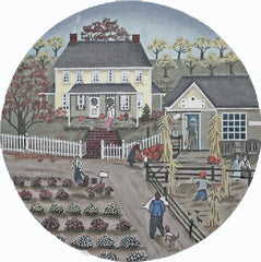 PLD Designs Sharon Ascherl Baier's Orchard Needlepoint Canvas