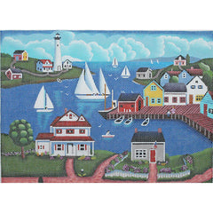 PLD Designs Steven Klein Harbor Town Needlepoint Canvas