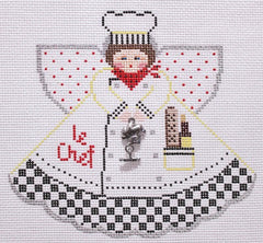 Painted Pony Designs Le Chef Angel Needlepoint Canvas