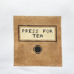 Silver Stitch Needlepoint Press for Tea Needlepoint Canvas