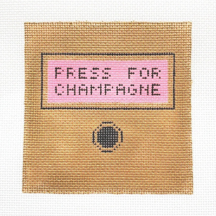 Silver Stitch Needlepoint Press for Champagne Needlepoint Canvas